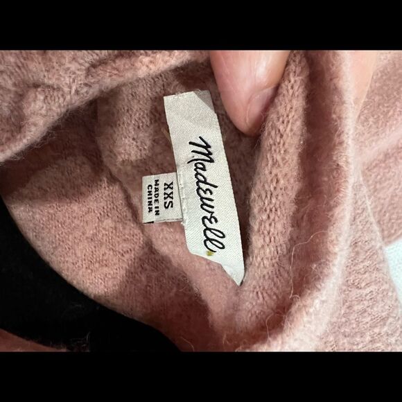 Madewell Pink Merino Wool Alpaca Blend Sweater - Picture 8 of 9